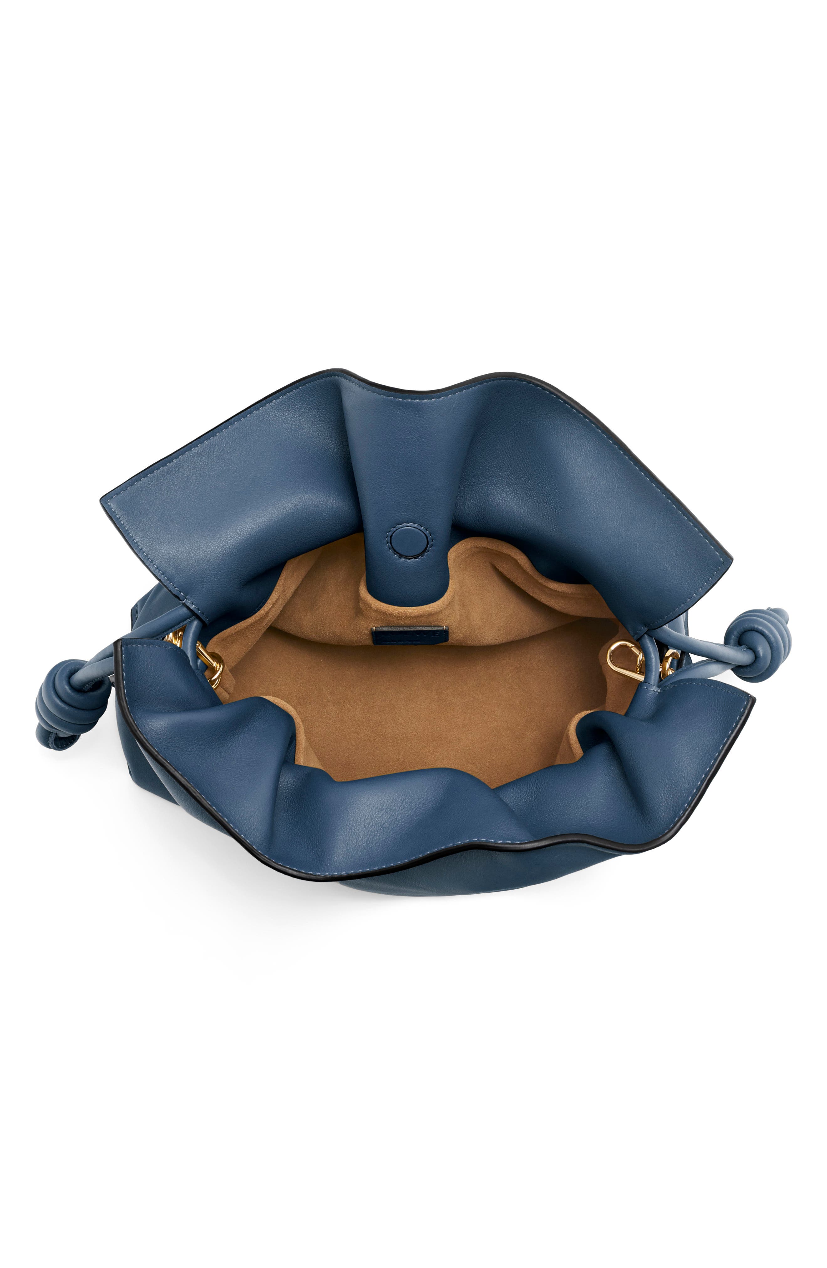 Loewe Flamenco Knot Leather Clutch, Alternate, color, 