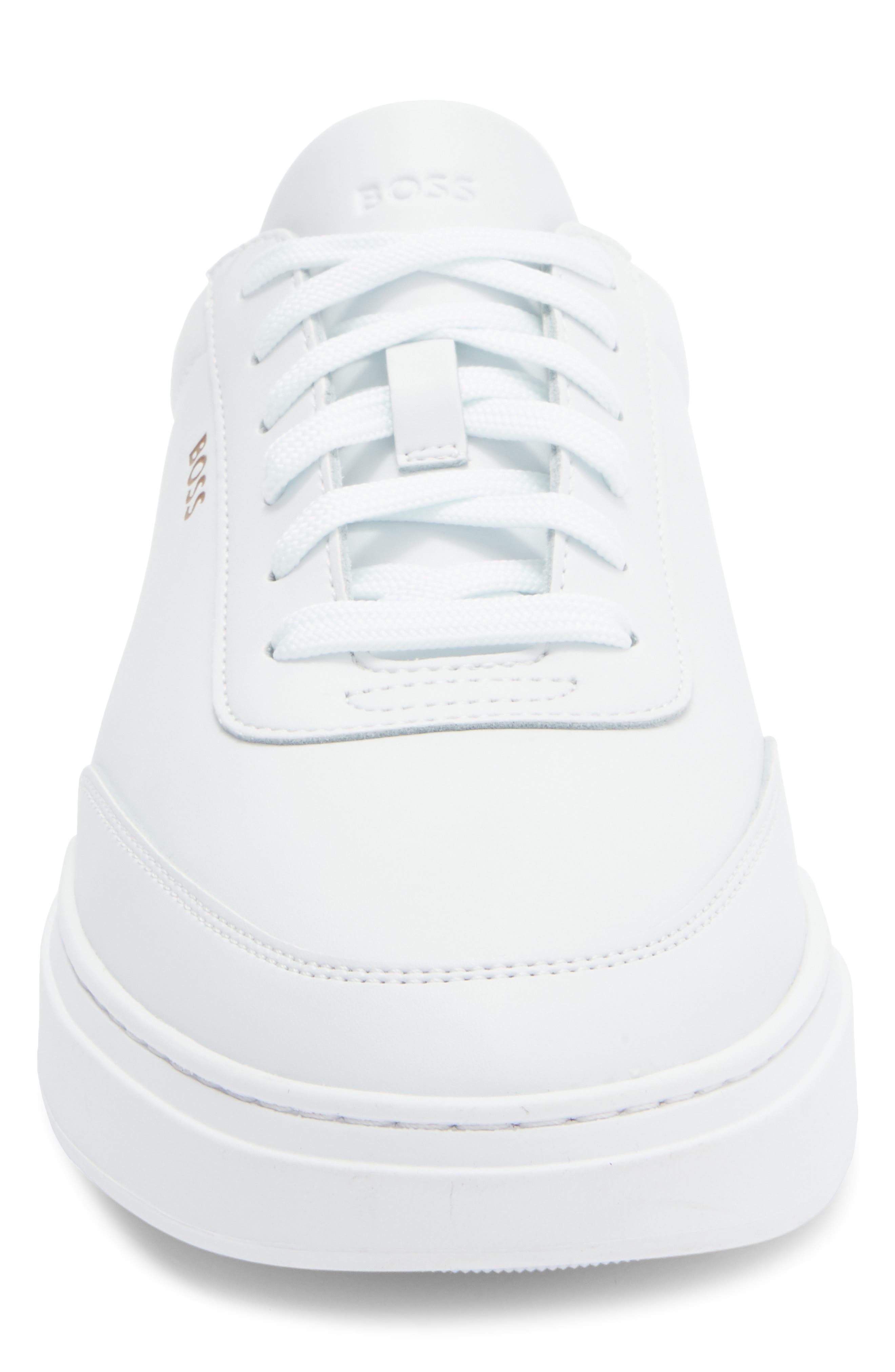 BOSS Kieran Tenn Low Top Sneaker, Alternate, color, White