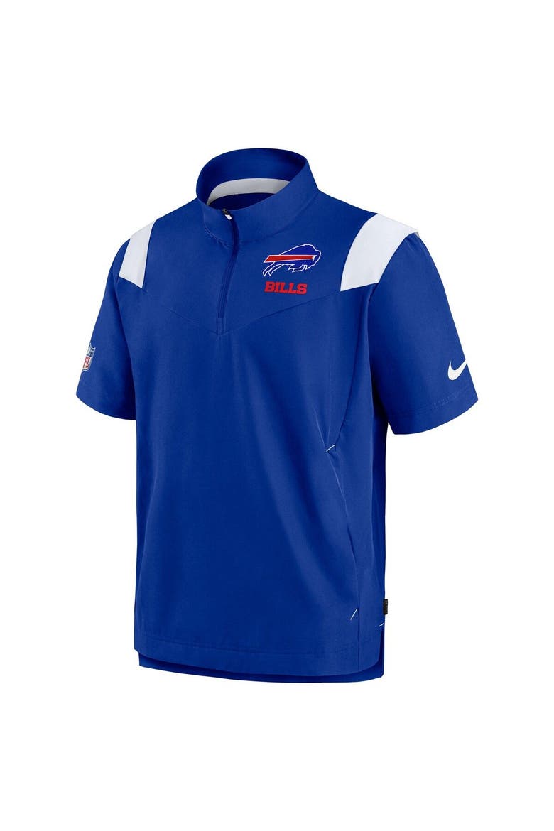 Men's Nike Royal Buffalo Bills Sideline Coaches Chevron Lockup Pullover Top, Alternate, color, Royal