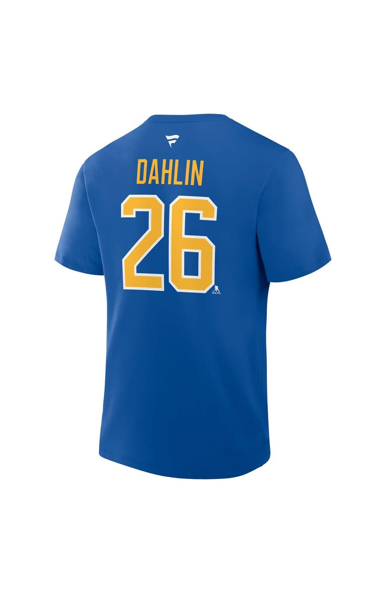 FANATICS Men's Fanatics Rasmus Dahlin Royal Buffalo Sabres Authentic Stack Name & Number T-Shirt, Alternate, color, Royal