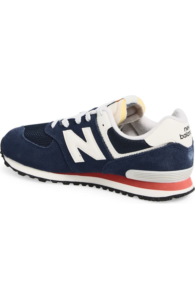 New Balance Kids' 574 Sneaker, Alternate, color, Nb Navy/ Blast Red