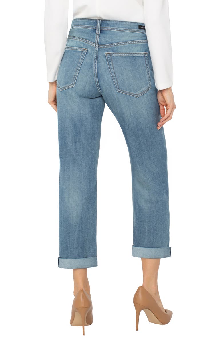 Liverpool Los Angeles The Keeper Cuffed Boyfriend Jeans, Alternate, color, Ashworth