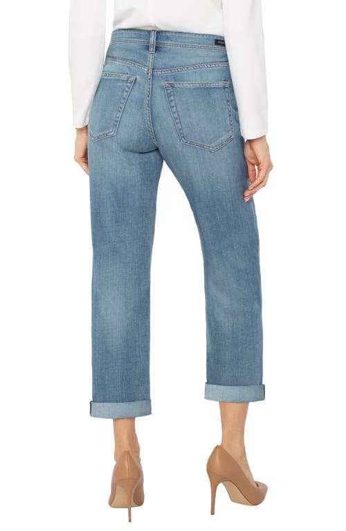 Liverpool Los Angeles The Keeper Cuffed Boyfriend Jeans In Blue
