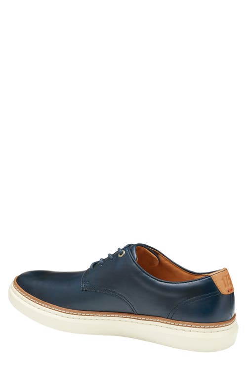 Johnston & Murphy Mcguffey 2 175th Plain Toe Derby In Navy Oiled American Full Grain