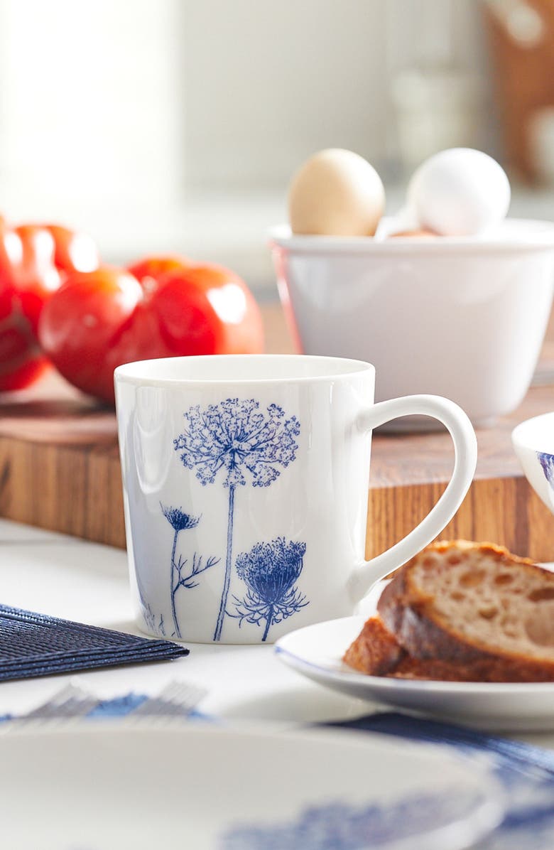 Caskata Summer Blues Mug - Porcelain - Set 4, Alternate, color, Blue