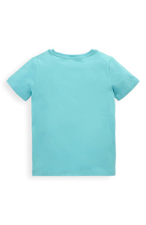 Shop Mini Boden Kids' Chain Stitch Whale Bouclé T-shirt In Caribbean Blue Whale