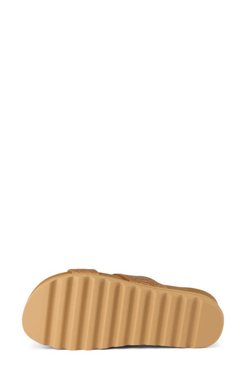Reef Cushion Vista Hi Slide Sandal In Tan Wicker
