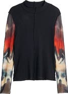 Desigual Long Sleeve Crop Top