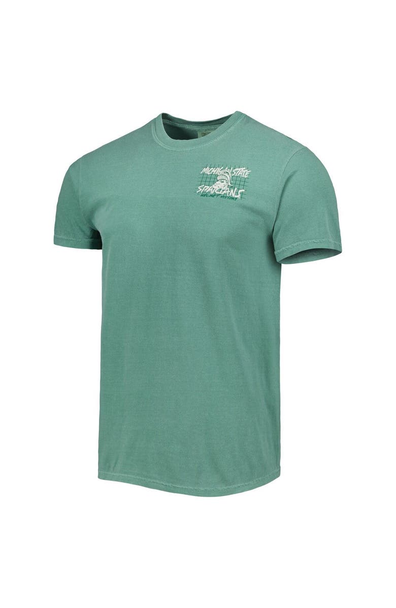IMAGE ONE Men's Green Michigan State Spartans Vault Helmet History Comfort T-Shirt, Alternate, color, 