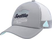 adidas Women's adidas Gray/White Seattle Kraken Foam Trucker Snapback Hat