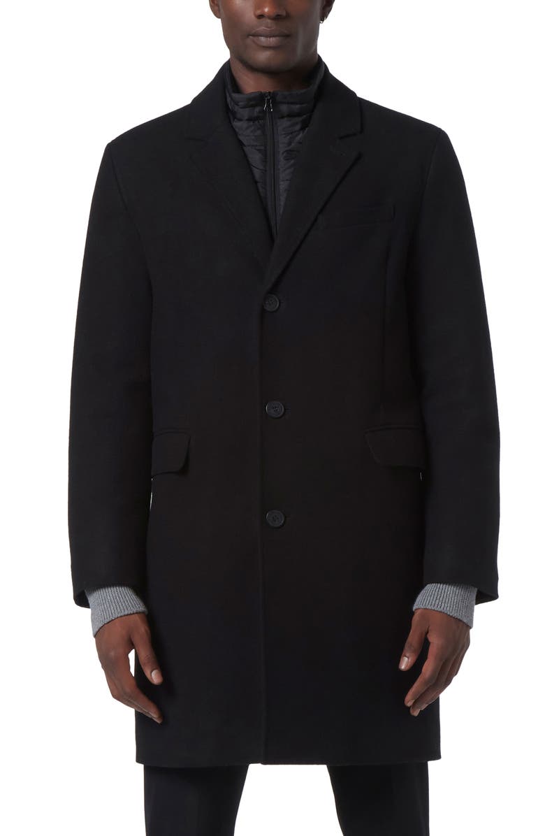 Andrew Marc Sheffield Water Resistant Overcoat, Main, color,