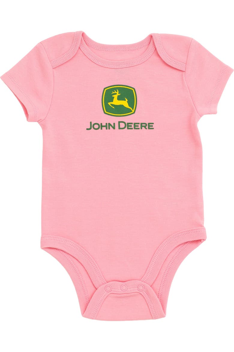 5-Pack Short Sleeve Bodysuits, Alternate, color, Pink Yellow White
