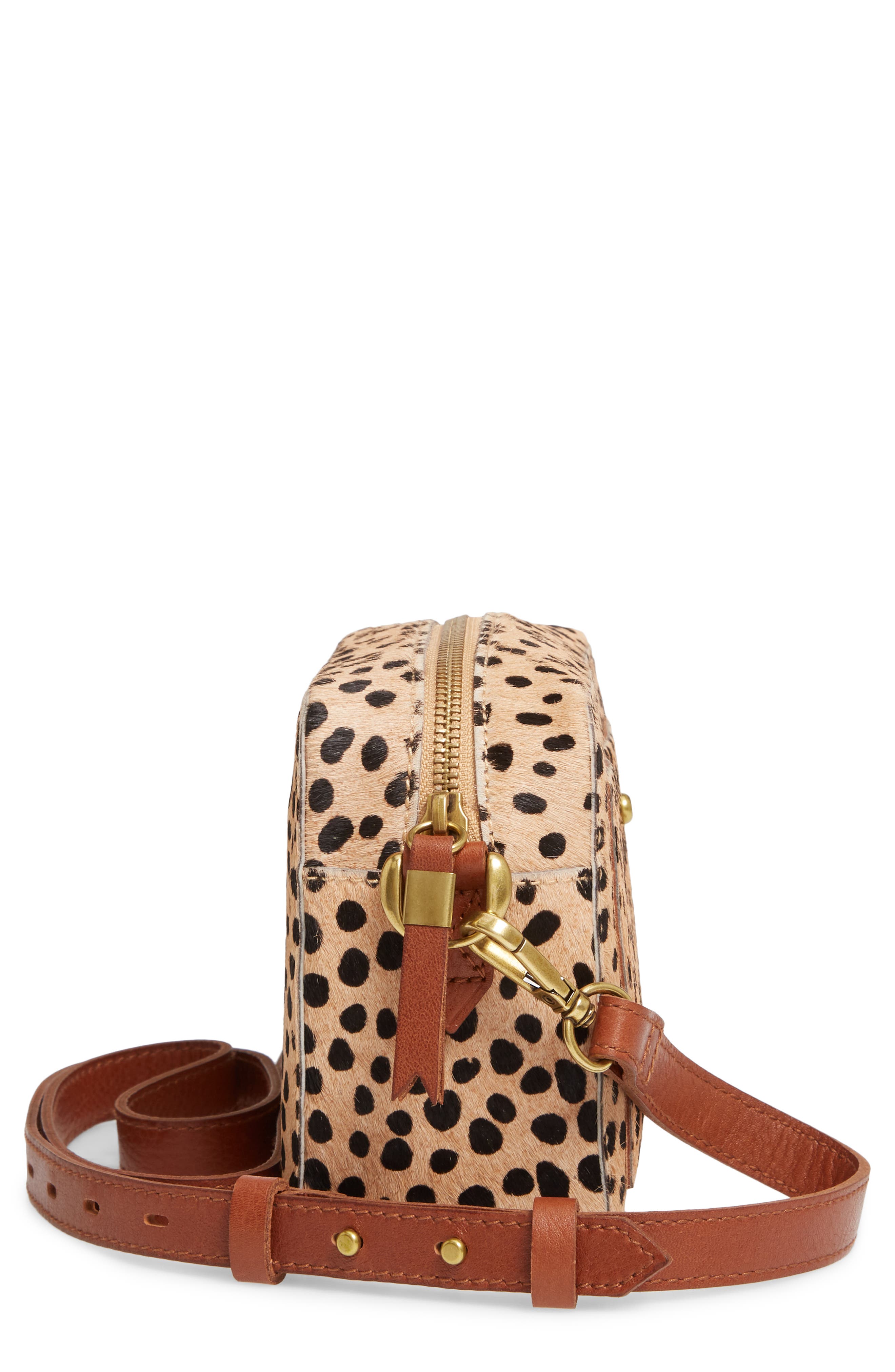Madewell The Transport Camera Bag: Dotted Calf Hair Edition, Alternate, color, 