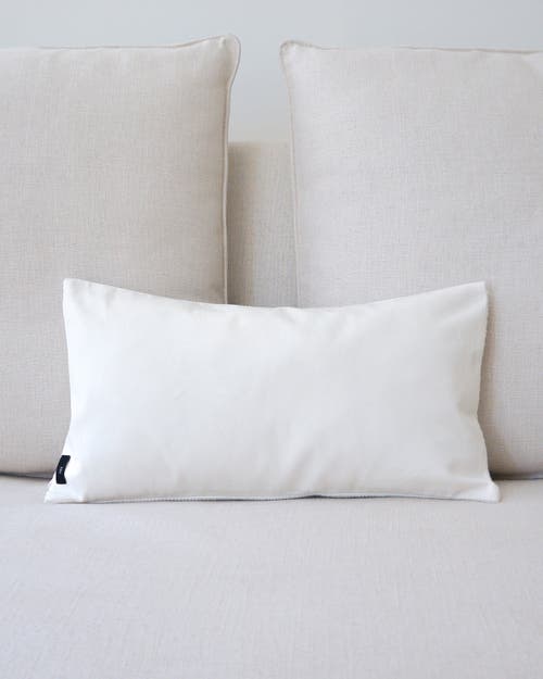Voz Solid Lumbar Pillow In Ivory