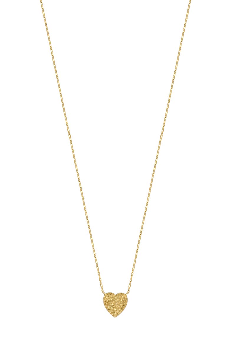 Bony Levy 14K Gold Textured Heart Pendant Necklace, Main, color,