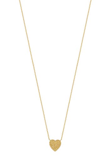 Bony Levy 14k Gold Textured Heart Pendant Necklace In Gold