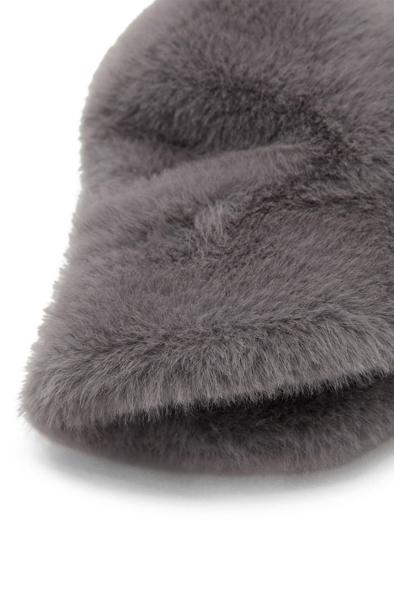 MANGO Faux Fur Bucket Hat, Alternate, color,