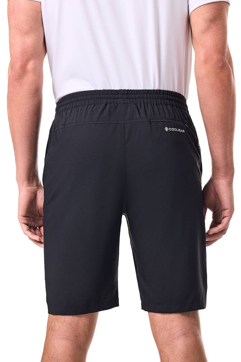 Men's Outpace Tennis Shorts, UPF 50+ Sun Protection, Alternate, color, Black