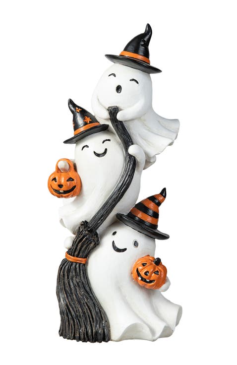 Halloween Polyresin Stacked Ghost Table Decor