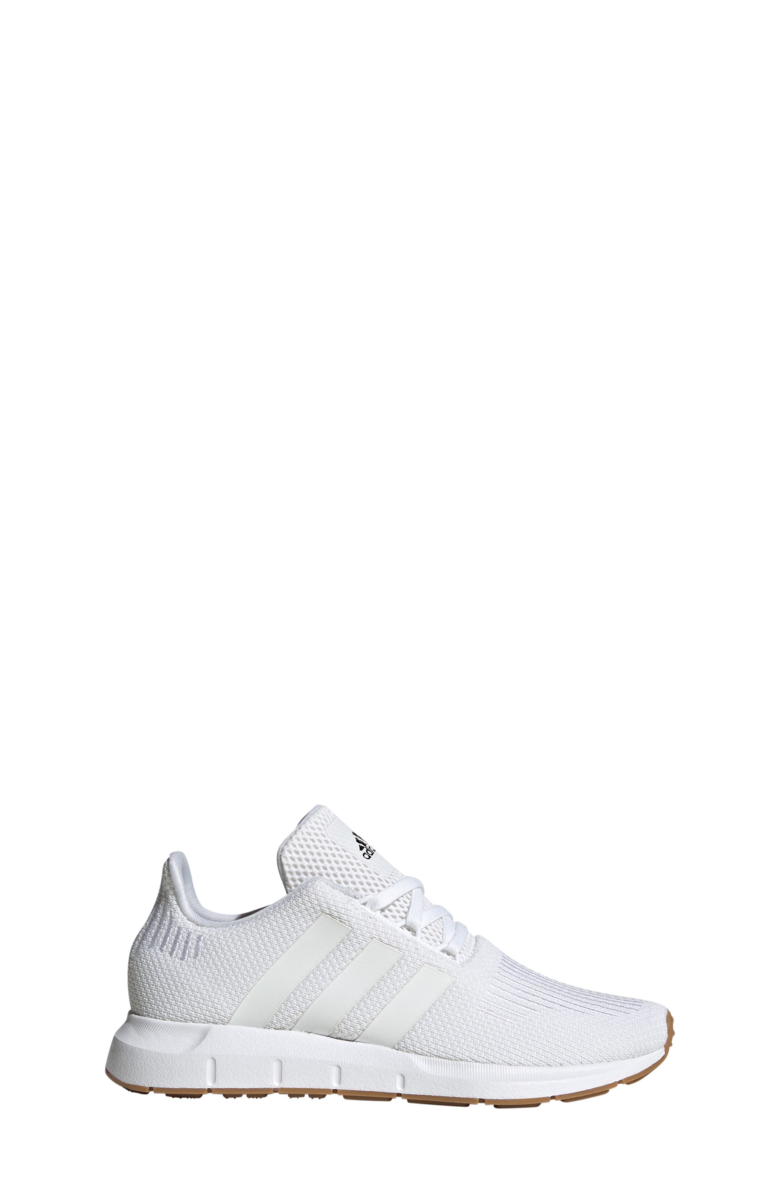 Kids' Swift Run 1.0 Sneaker, Alternate, color, WHITE/WHITE/BLACK
