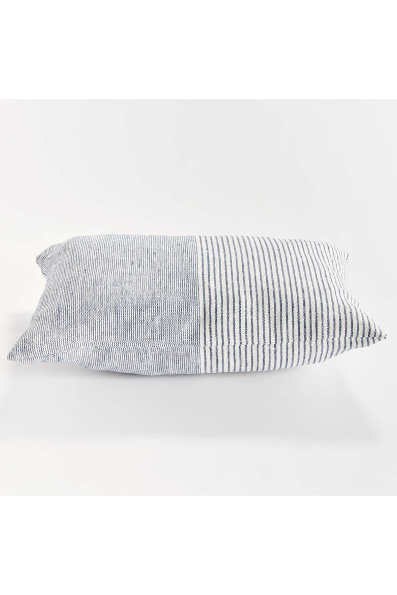 Otis Pinstripe Lumbar Pillow, Alternate, color, Blue
