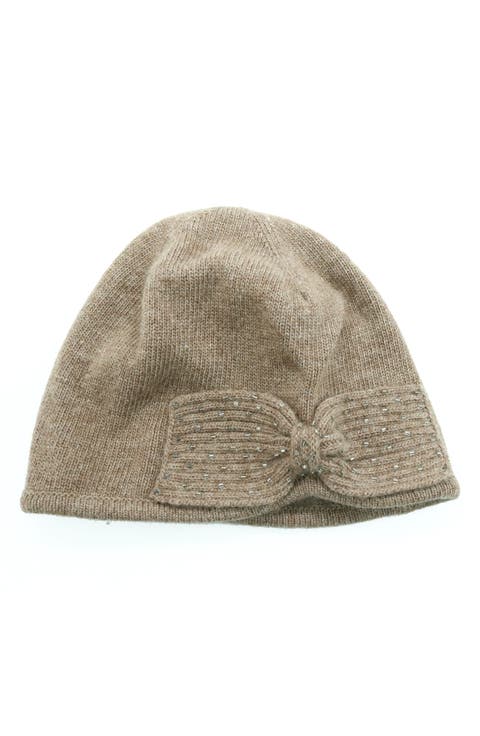 Minerva Beaded Bow Beanie