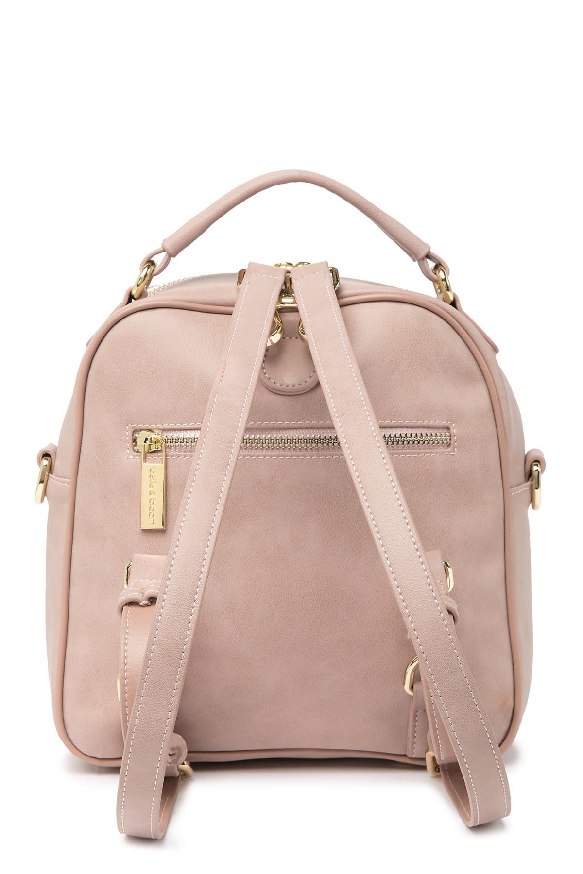 Camila Leather Backpack, Alternate, color, DUSTY PINK