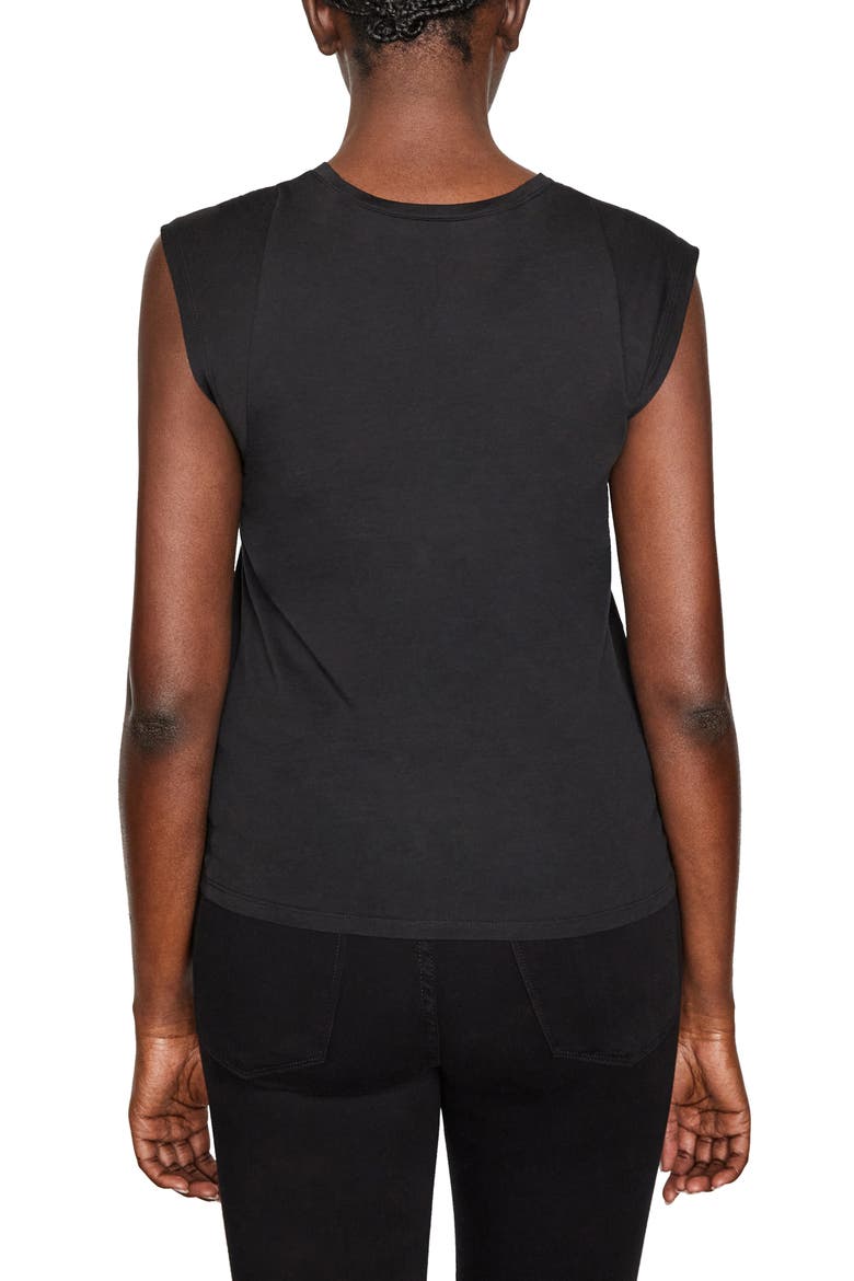 Pima Cotton Muscle Tee, Alternate, color, NOIR
