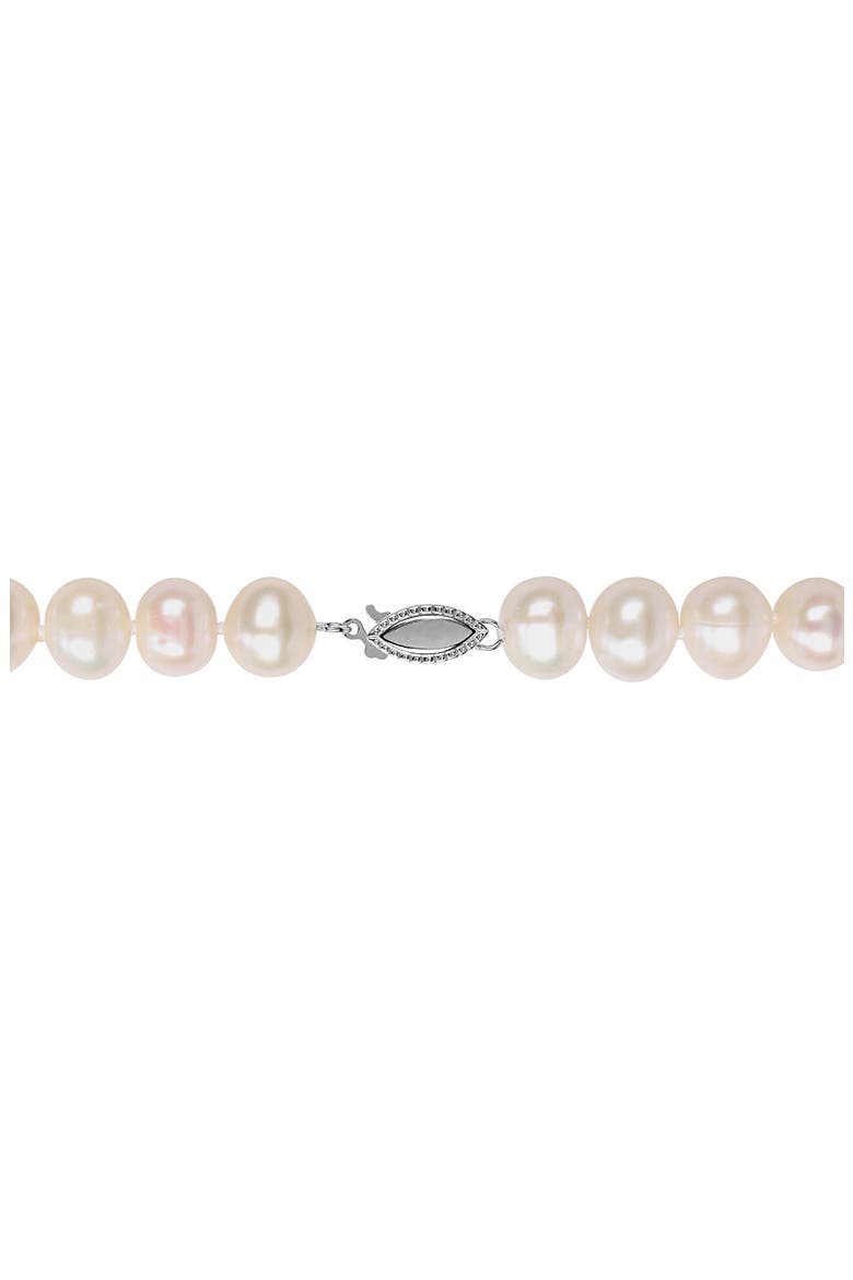 Cultured Freshwater Pearl Necklace, Bracelet & Stud Earrings Set, Alternate, color, PEARL