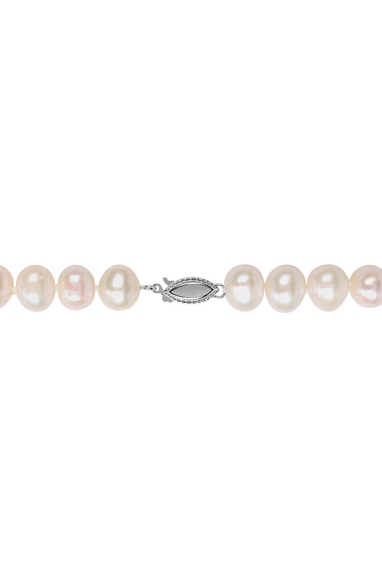 DELMAR Cultured Freshwater Pearl Necklace, Bracelet & Stud Earrings Set, Alternate, color, Pearl