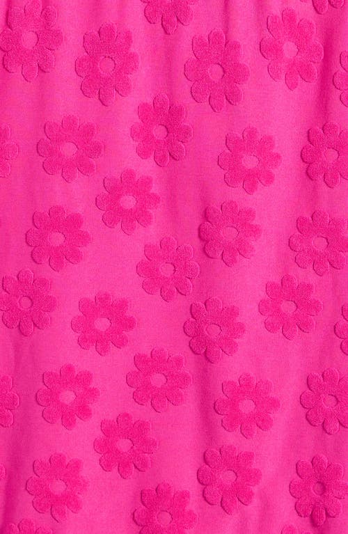 Ava & Yelly Kids' Fringe Cover-up Top & Skirt Set In Pink