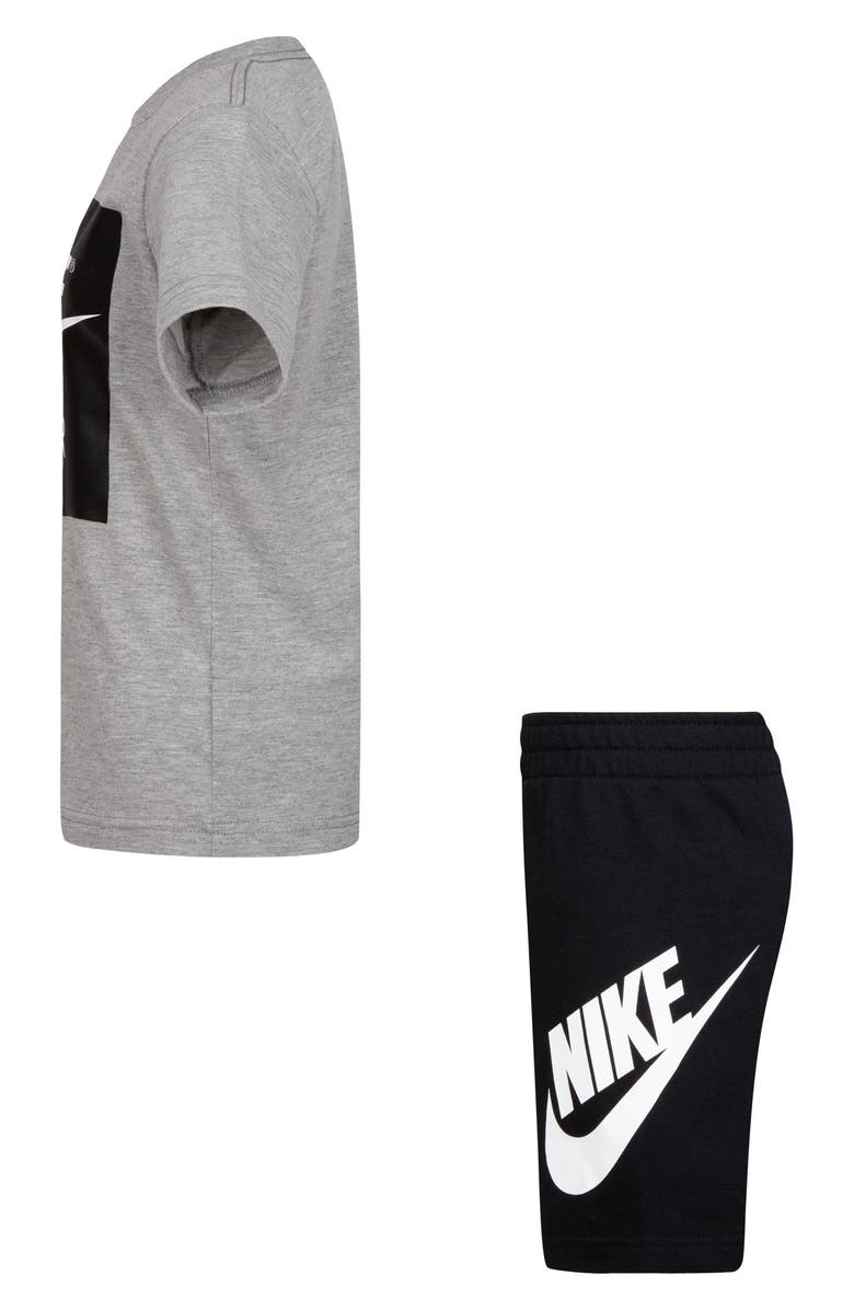 Nike Kids' Crew Tee & Knit Shorts Set, Alternate, color, Black