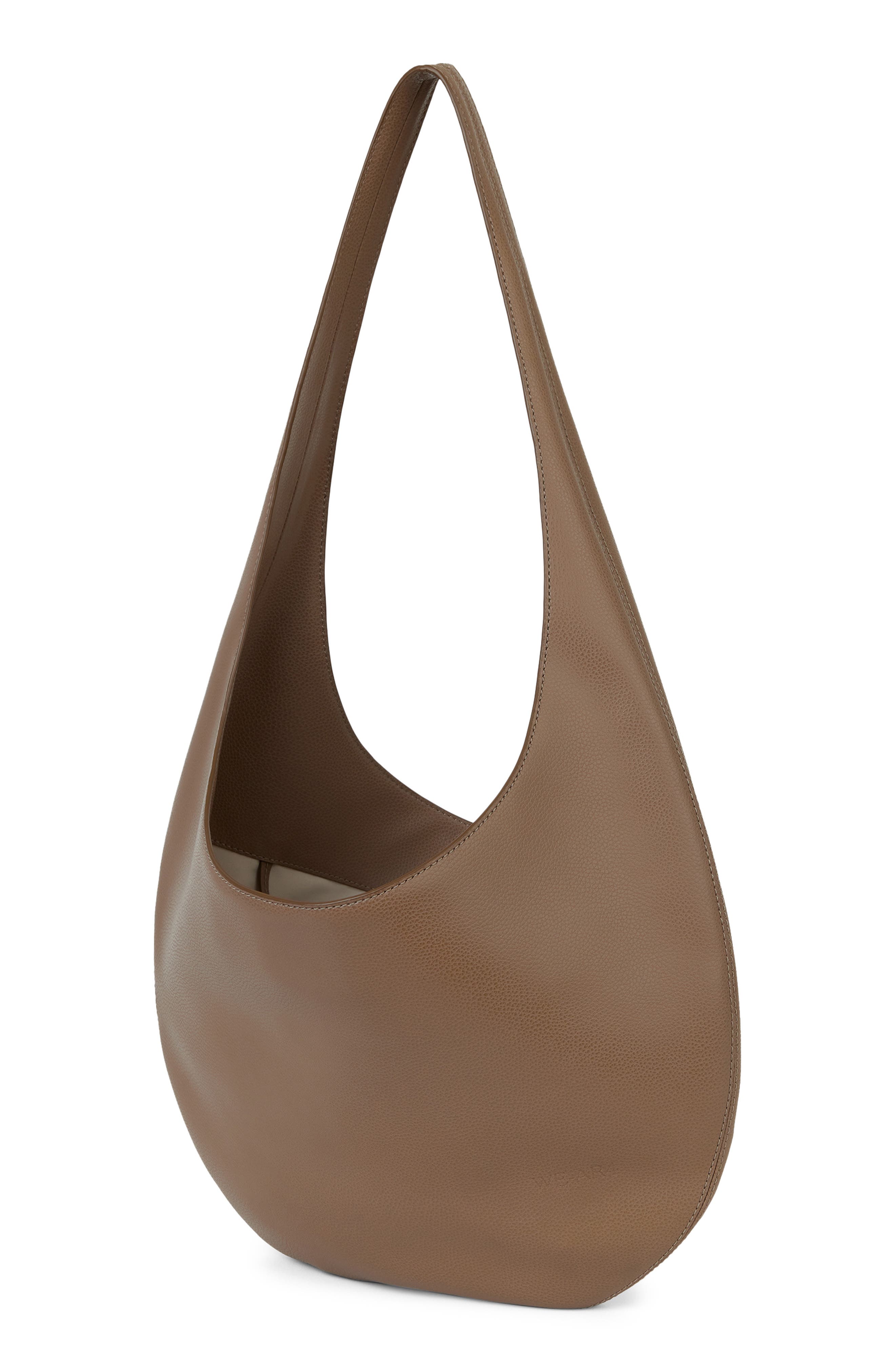 WE-AR4 The H Leather Hobo Bag, Alternate, color, French Grey