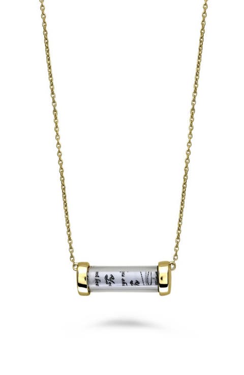 Friendship Tube Pendant Necklace