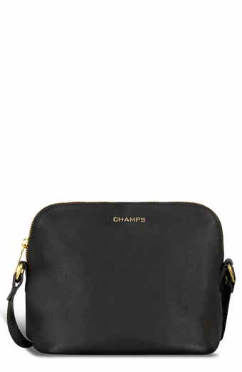 Leather Top Zip Crossbody Bag