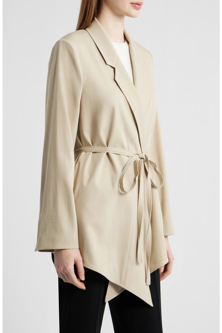 Joscara Belted Wool Blend Jacket, Alternate, color, PUMICE