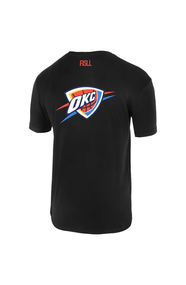FISLL Unisex FISLL Black Oklahoma City Thunder Oversize Logo T-Shirt, Alternate, color, Black