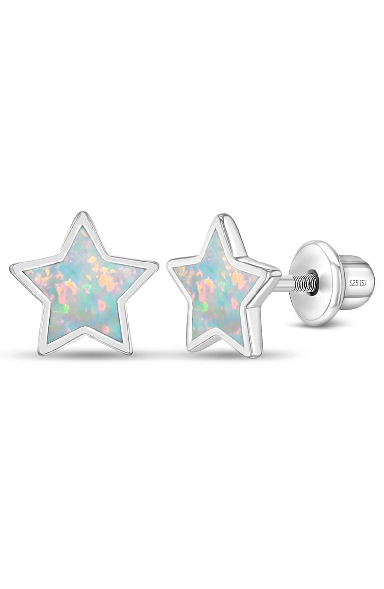 In Season Jewelry Sparkle Star Earrings, Main, color, Opal