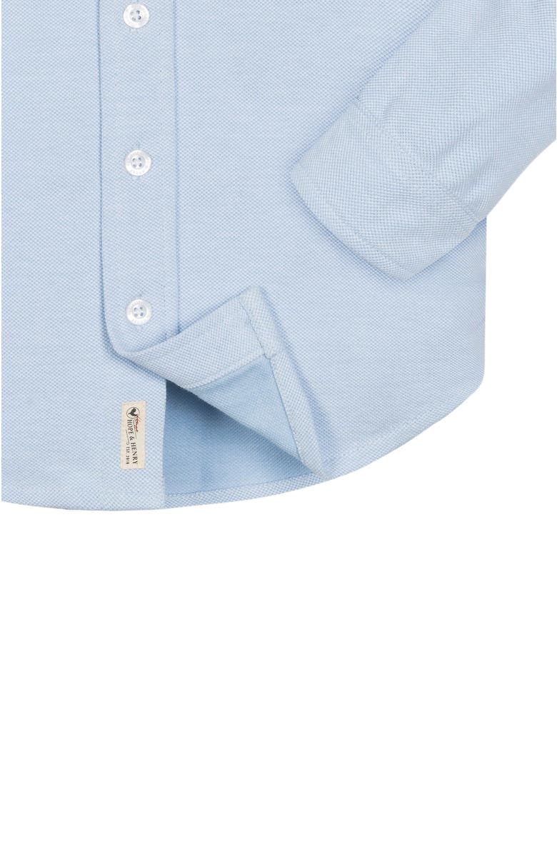 Hope & Henry Boys' Organic Pique Button Down Shirt, Kids, Alternate, color,