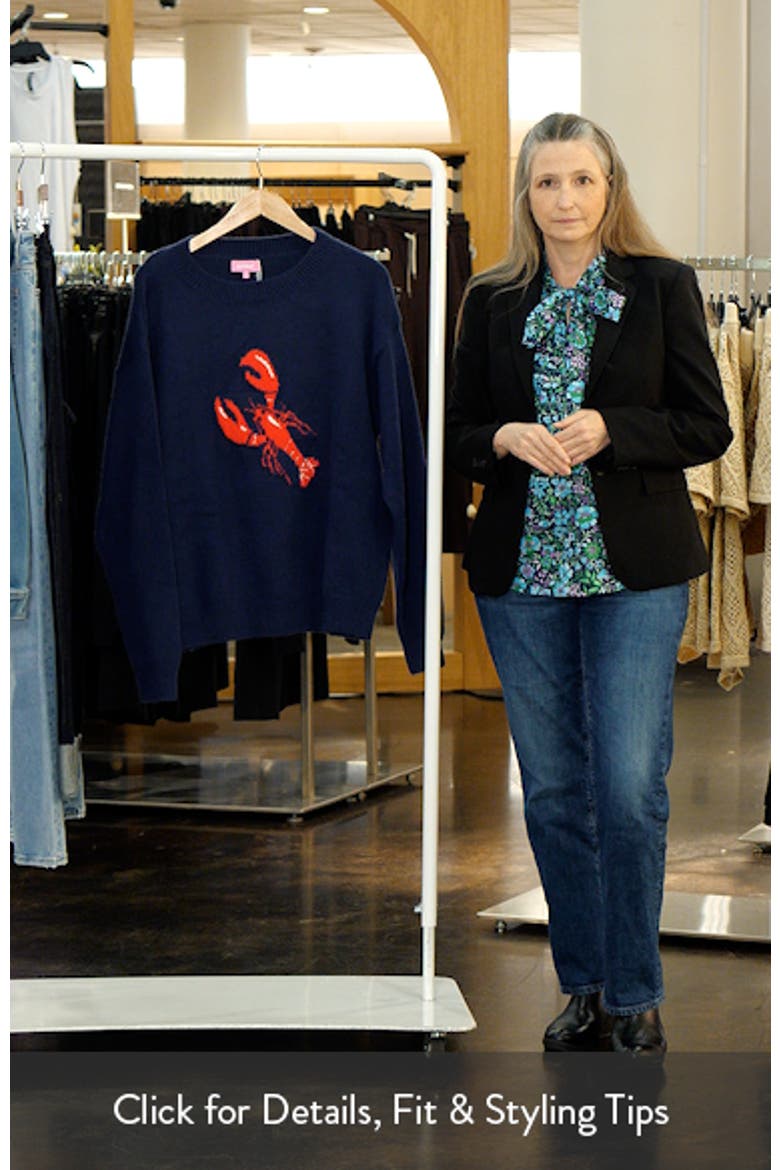 Don't Be Shellfish Oversize Jacquard Sweater video