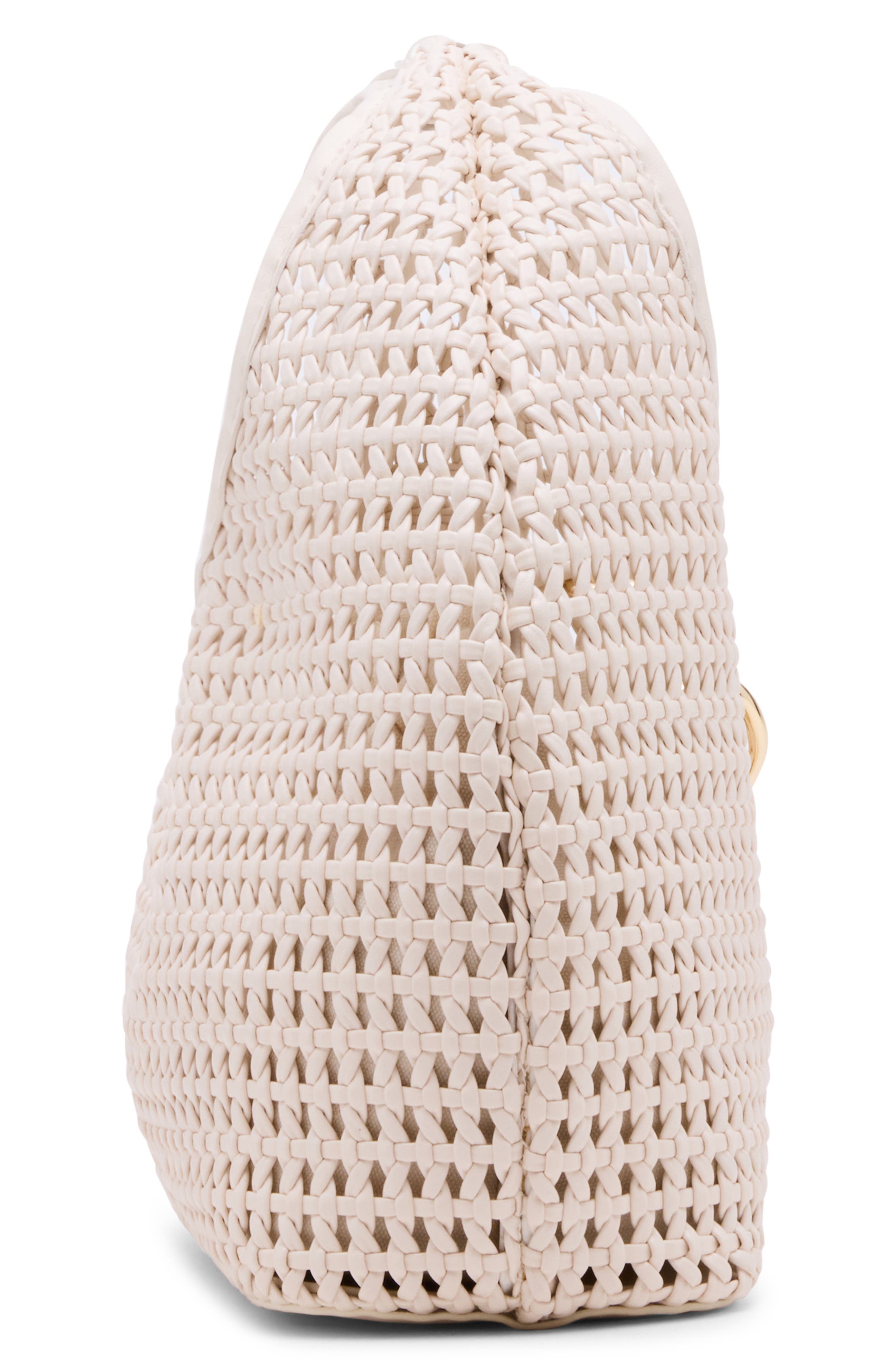 Dahlia Woven Handbag, Alternate, color, IVORY