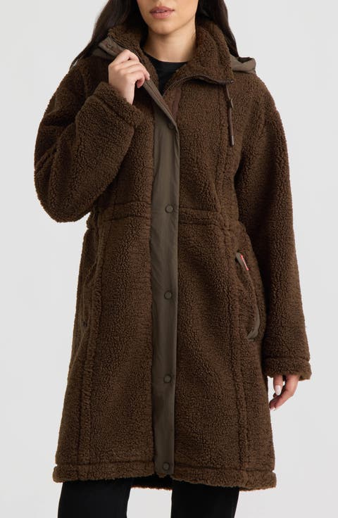 Iris High-Pile Fleece Longline Coat