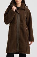 Hunter Iris High-Pile Fleece Longline Coat