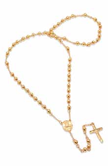 18k Gold Plated Rosary Necklace