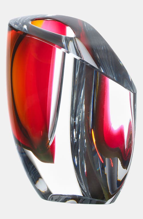 Kosta Boda Mirage Vase In Red