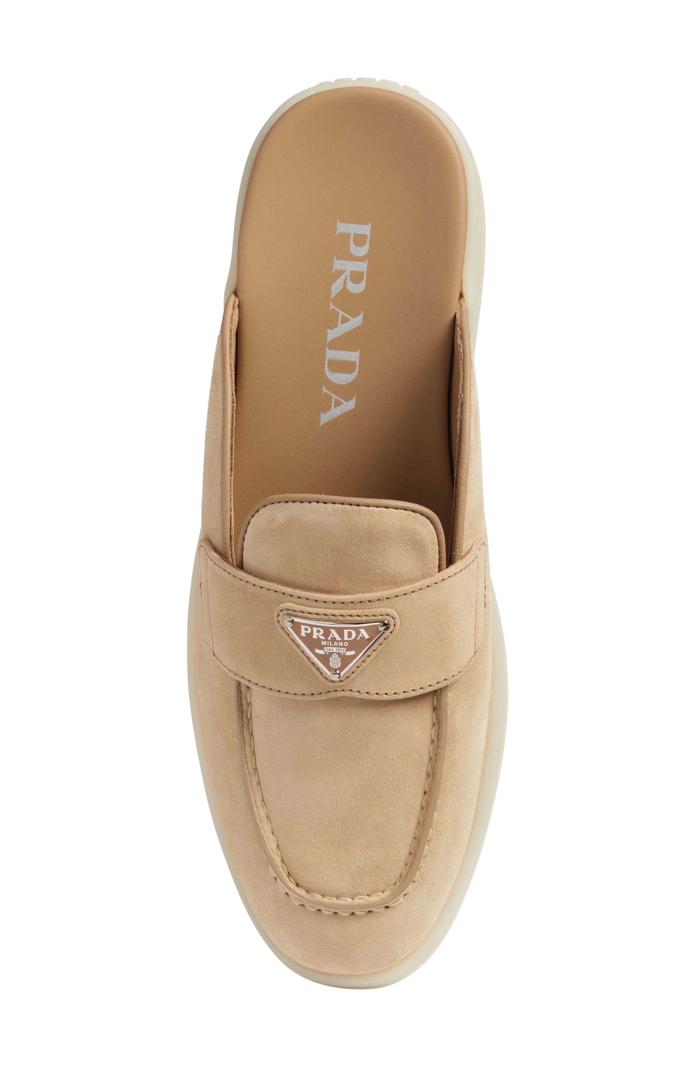Prada Saint Tropez Loafer Mule, Alternate, color, 
