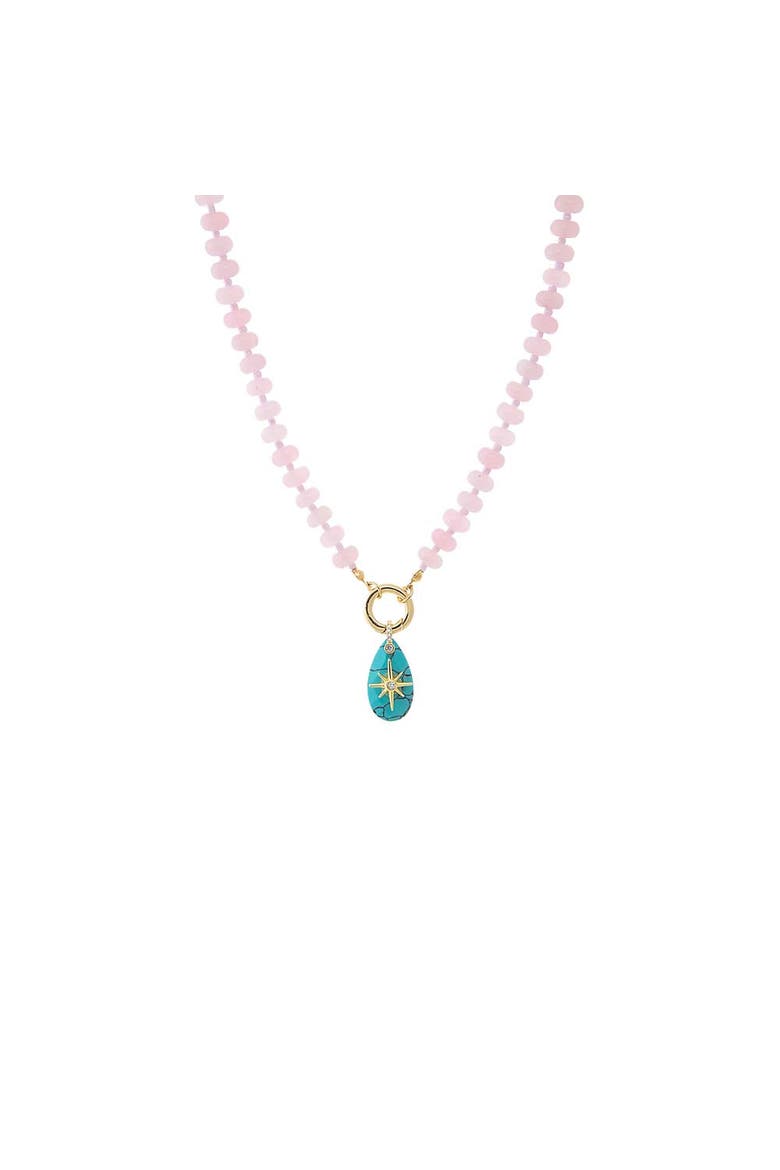Light Pink Beaded Clicker Necklace, Alternate, color, Light Pink