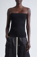 Rick Owens Rib Virgin Wool Blend Tube Top