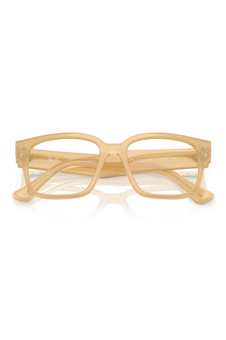 53mm Square Optical Glasses, Alternate, color, BEIGE