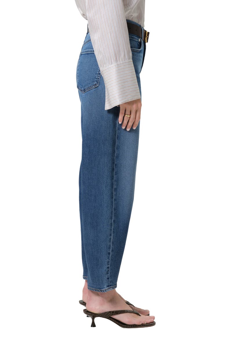 Miro High Waist Ankle Relaxed Barrel Jeans, Alternate, color, BENSON MEDIUM INDIGO